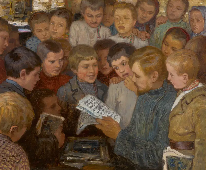 Dorfschule von Nikolai Bogdanov-Belsky