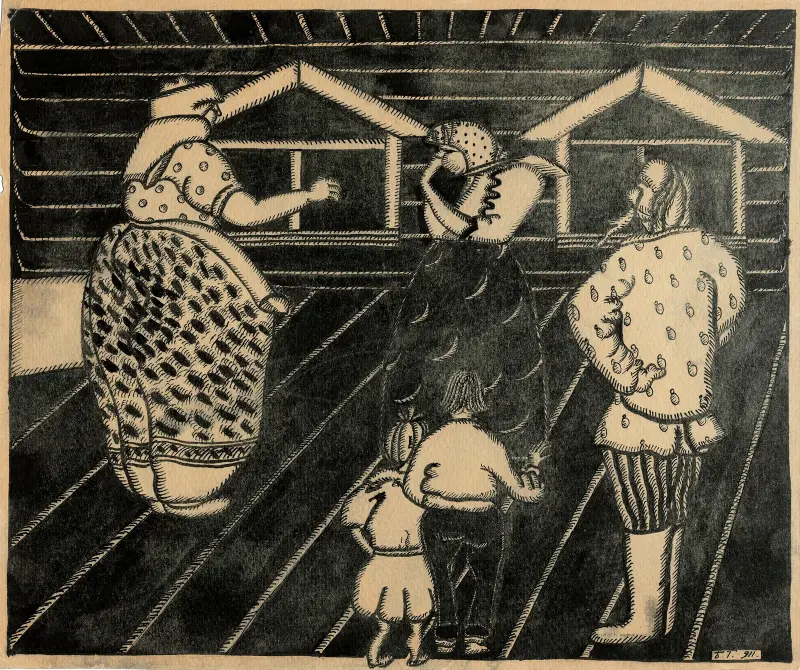 Swatanie; wybór pana młodego, Boris Grigoriev