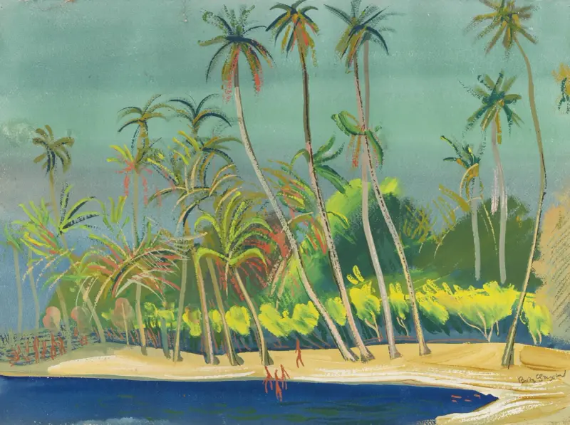 Die blaue Bucht, Brasilien von Boris Grigoriev
