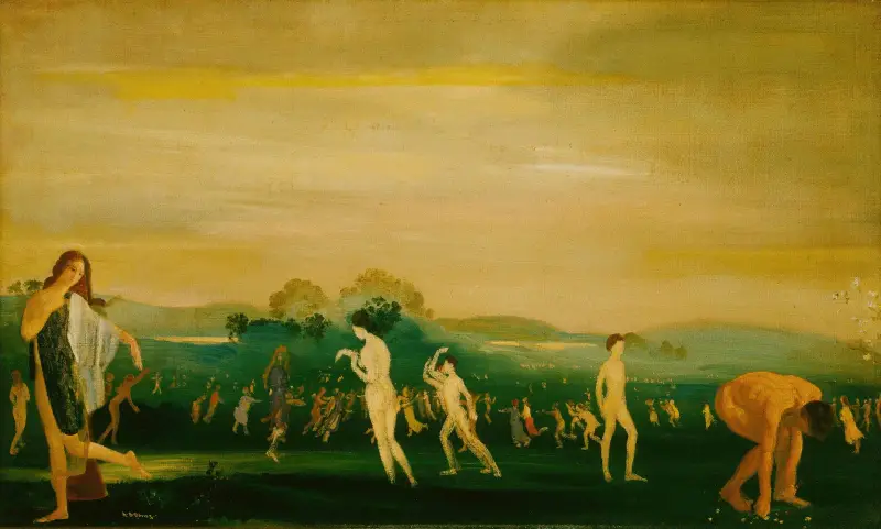 Elysische Gefilde von Arthur Bowen Davies