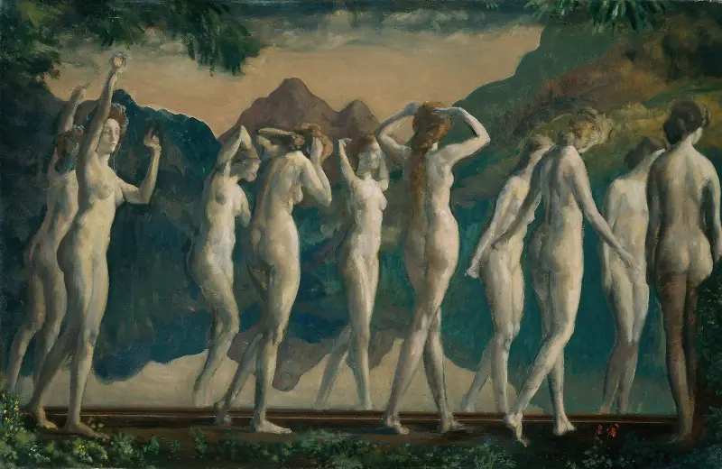 Maya, illusionernas spegel av Arthur Bowen Davies