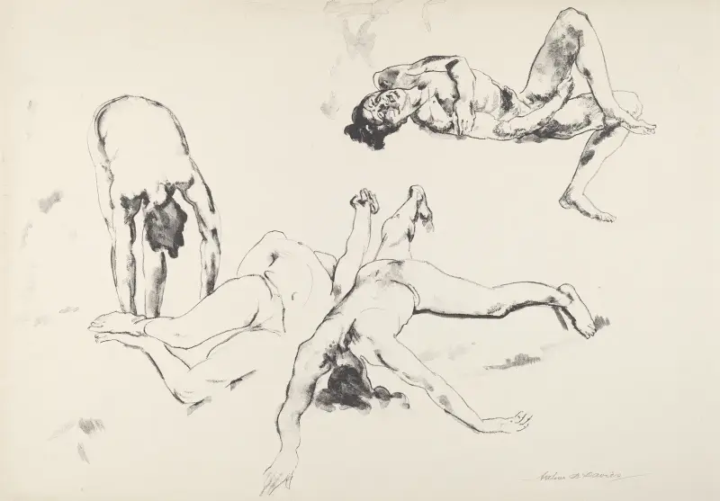 Men in Agony av Arthur Bowen Davies