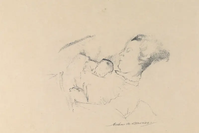 Mor och barn av Arthur Bowen Davies