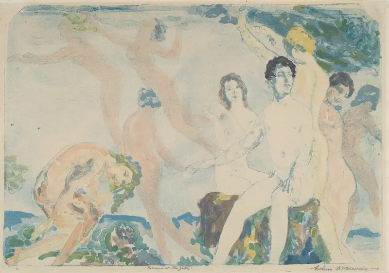 Vysvobození u bran, Arthur Bowen Davies