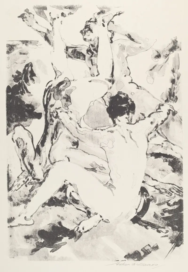 Drei Akrobaten, 1919 – Nr. 1 von Arthur Bowen Davies