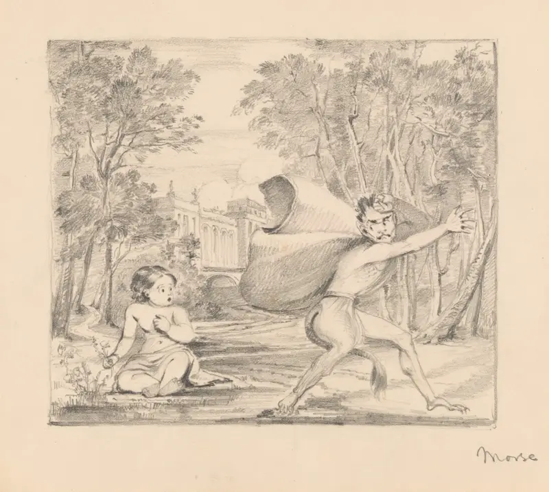 Scene from Scott’s ‘Lay of the Last Minstrel’ av Samuel Finley Breese Morse