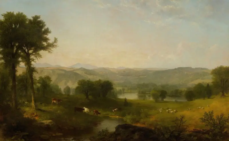 Landscape with Cows and Sheep av Asher Brown Durand