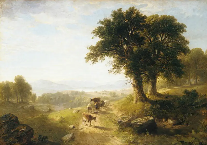 Říční scéna, Asher Brown Durand