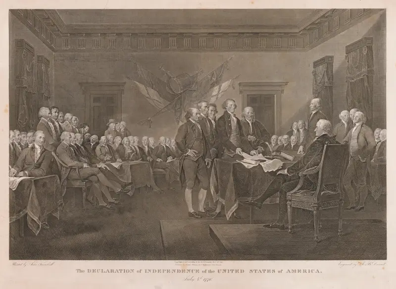 Signing the Declaration of Independence av Asher Brown Durand