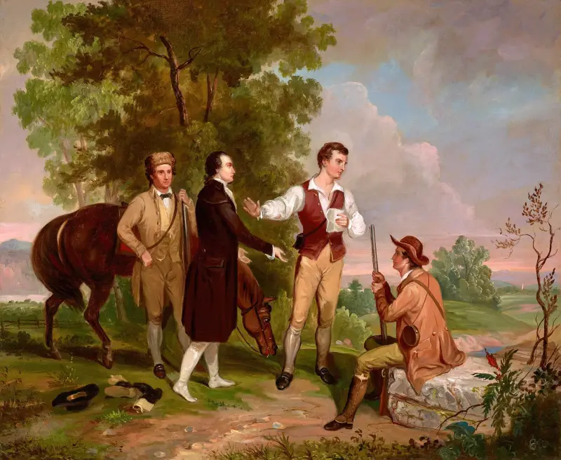 Tillfångatagandet av major André av Asher Brown Durand