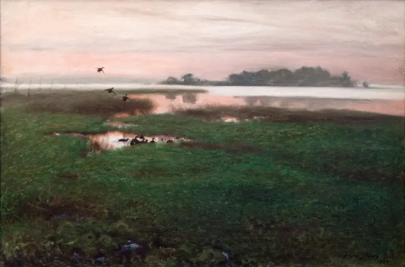 Večerní krajina, Bruno Liljefors