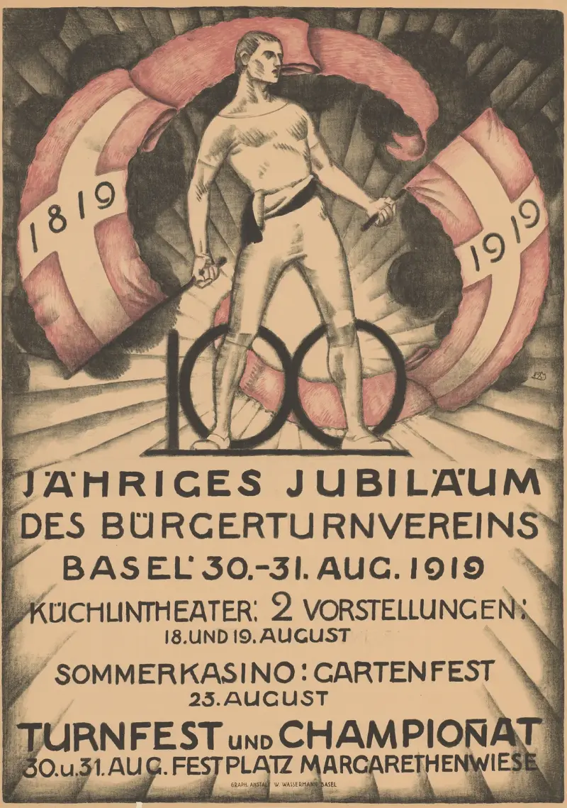 100 jähriges Jubiläum des Bürgerturnvereins Basel – Turnfest und Championat av Burkhard Mangold