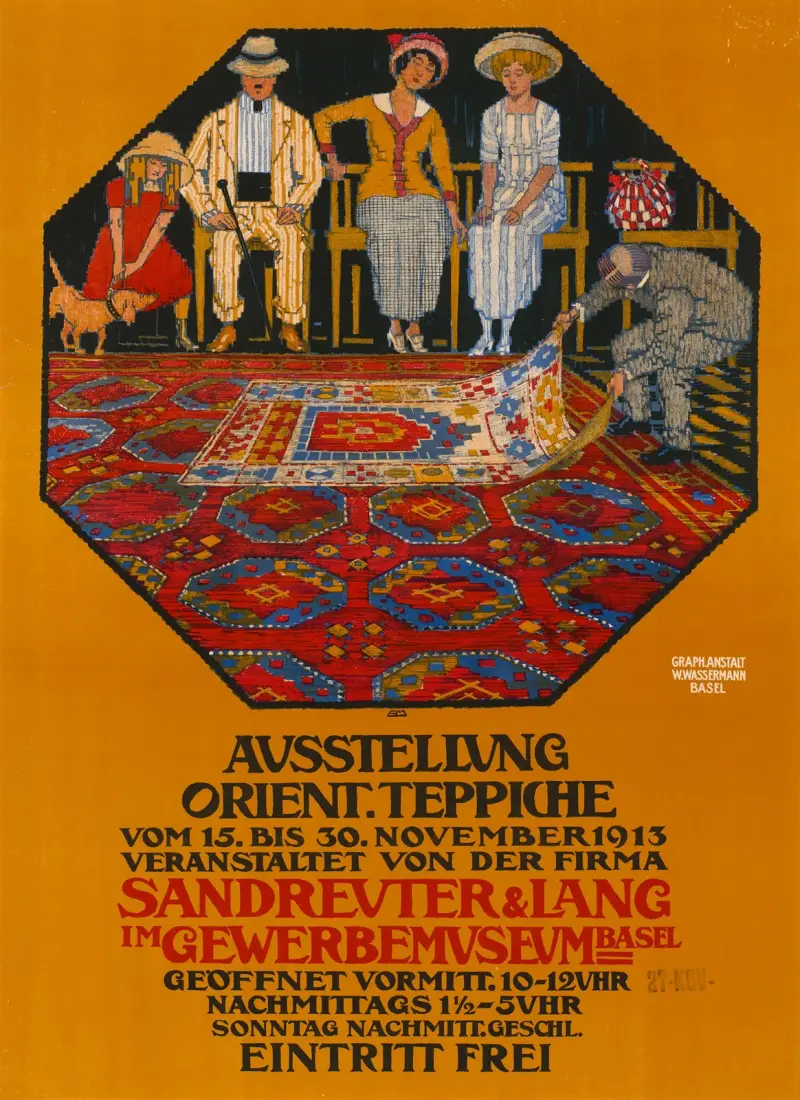 Ausstellung Orient Teppiche. Sandreuter & Lang im Gewerbemuseum Basel av Burkhard Mangold