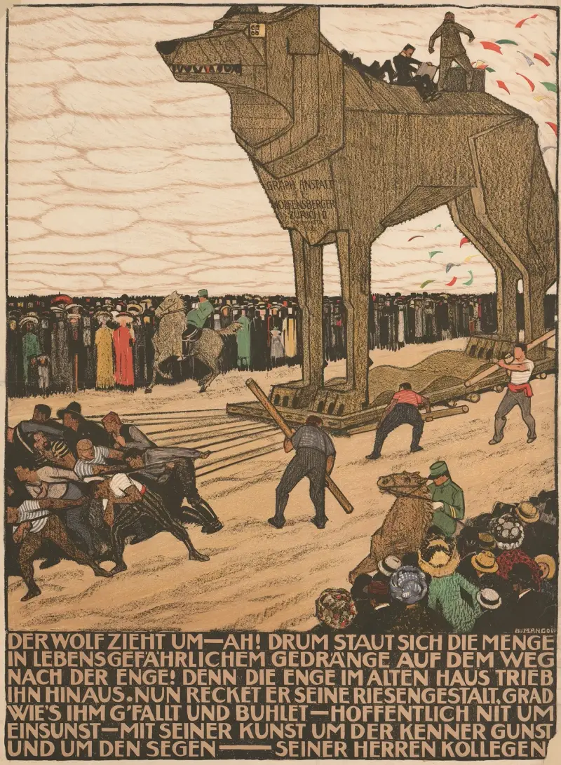 Der Wolf zieht um von Burkhard Mangold