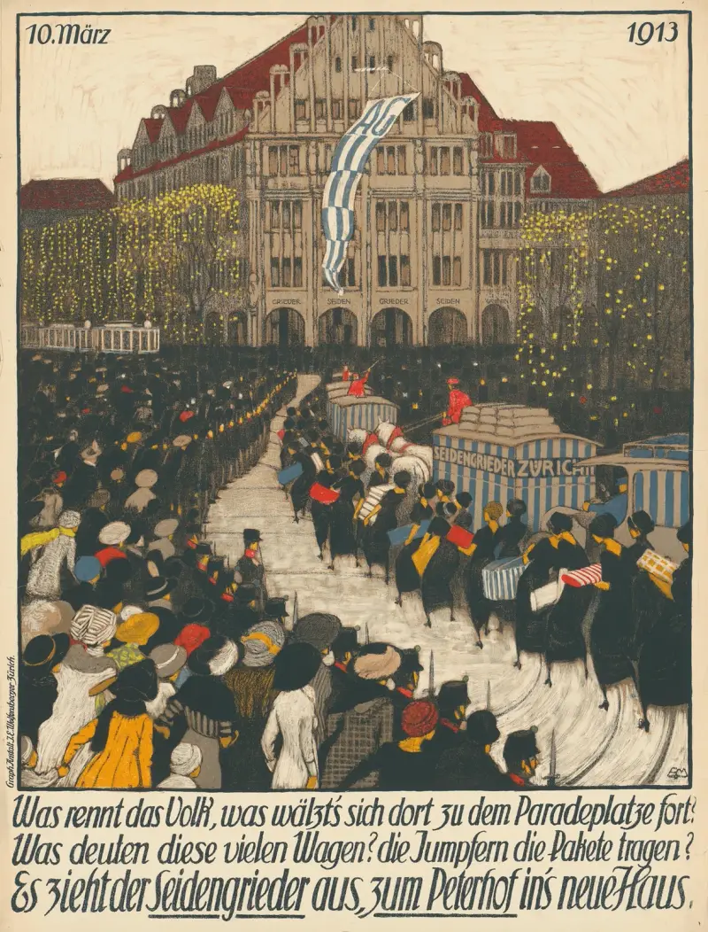 Przeprowadzka ze Seidengrieder do Peterhofu, do nowego domu. 10 marca 1913, Burkhard Mangold