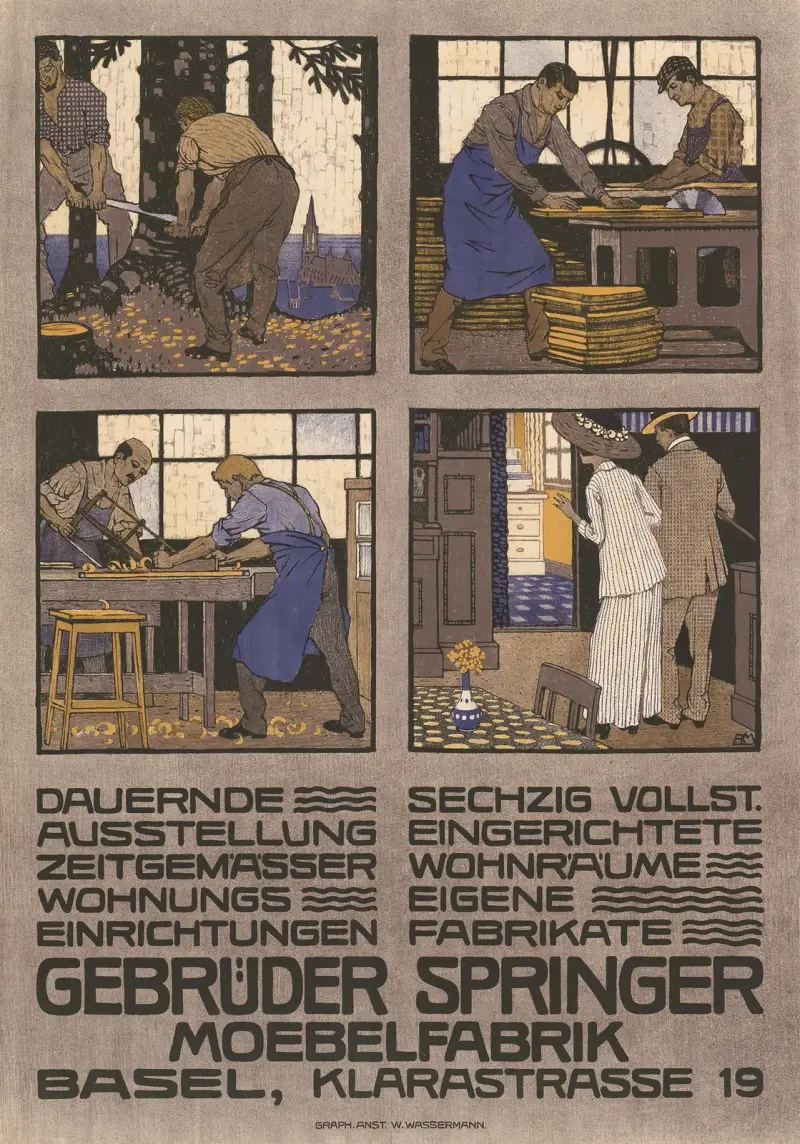 Gebrüder Springer – Möbelfabrik – Basel, Klarastrasse 19 von Burkhard Mangold