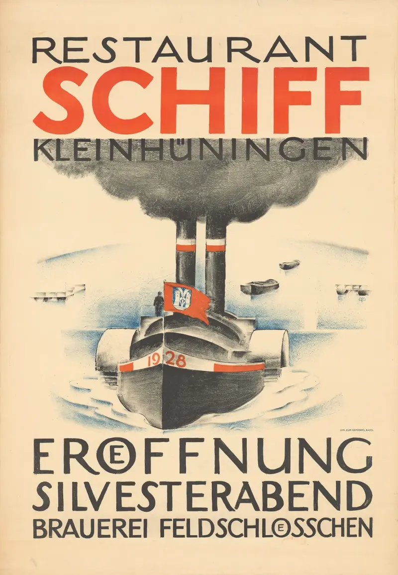 Restaurang Schiff Kleinhüningen av Burkhard Mangold