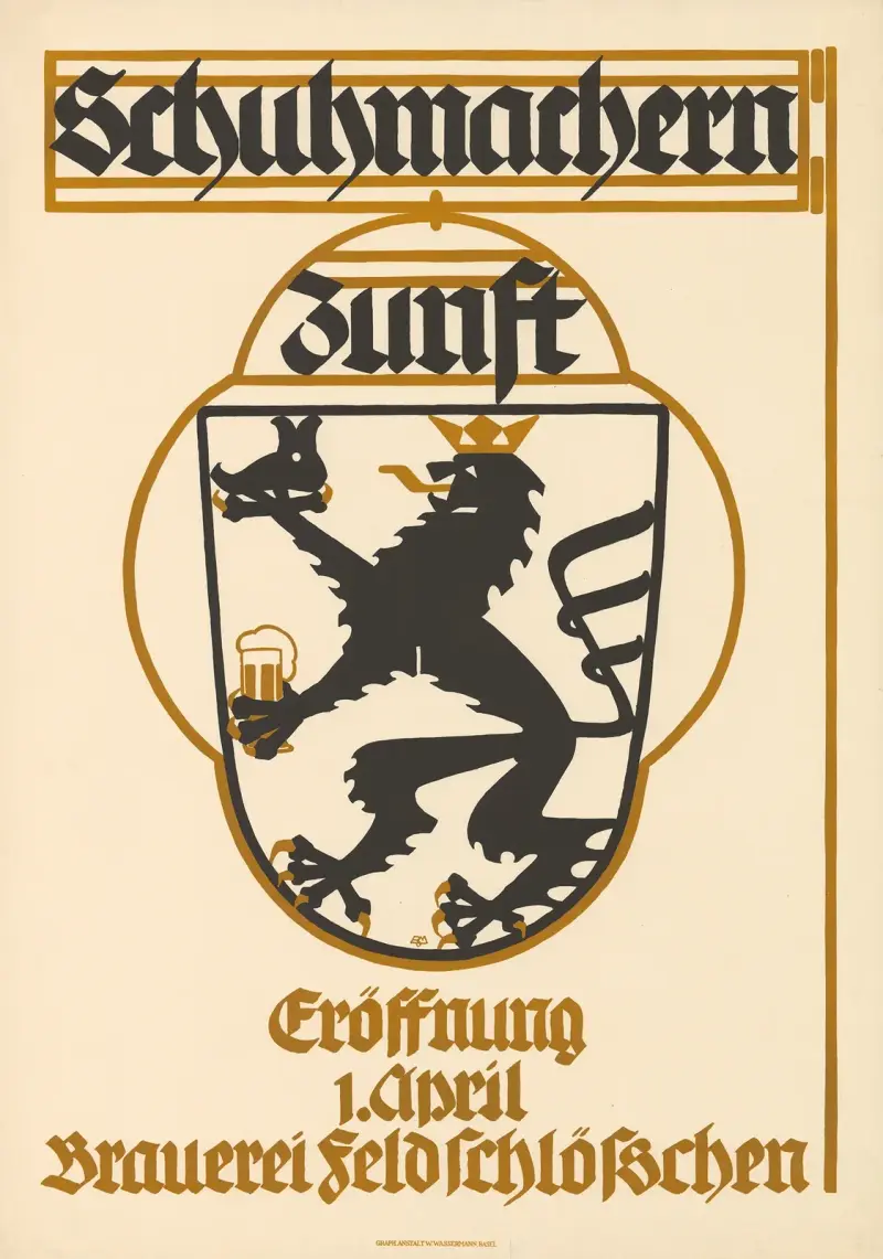 Schumachernzunft – Eröffnung Brauerei Feldschlösschen von Burkhard Mangold