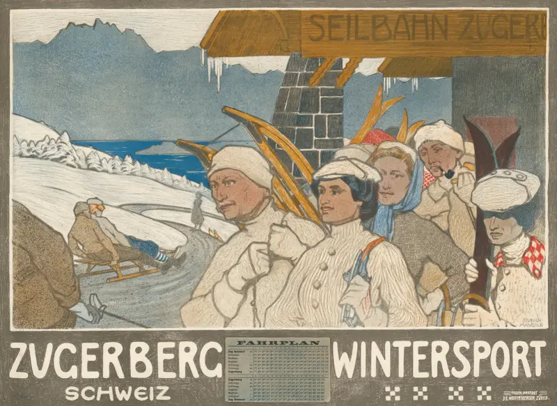 Zugerberg Wintersport av Burkhard Mangold