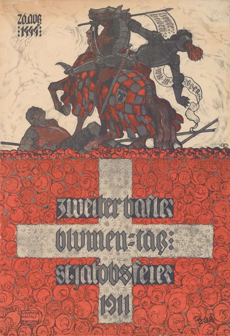Andra Baselblomsterdagen – St. Jakobsfejden 1911 av Burkhard Mangold