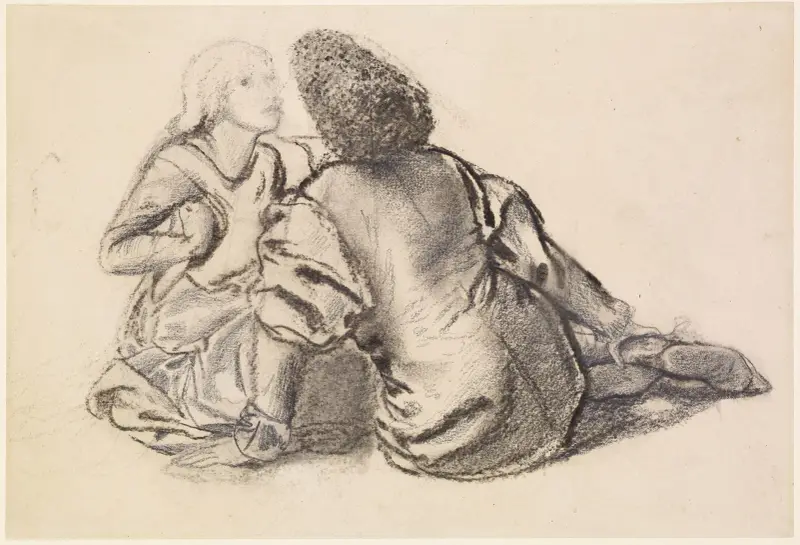 Eine Idylle – Studie von Sir Edward Coley Burne-Jones