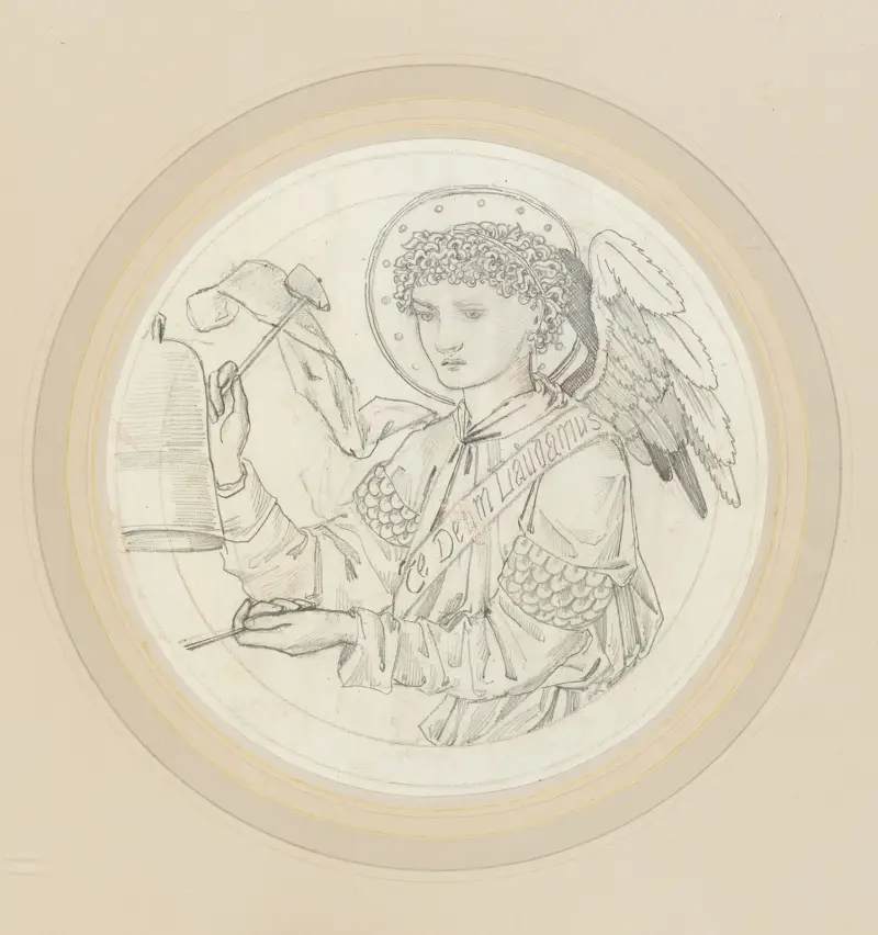 Angel Playing on Bells – nr 2 av Sir Edward Coley Burne-Jones