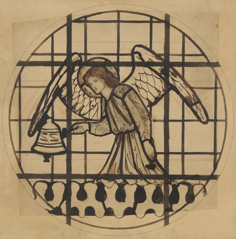 Angel Playing on Bells – nr 4 av Sir Edward Coley Burne-Jones