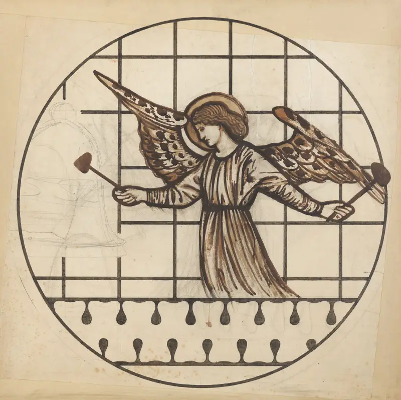 Angel Playing on Bells – nr 5 av Sir Edward Coley Burne-Jones