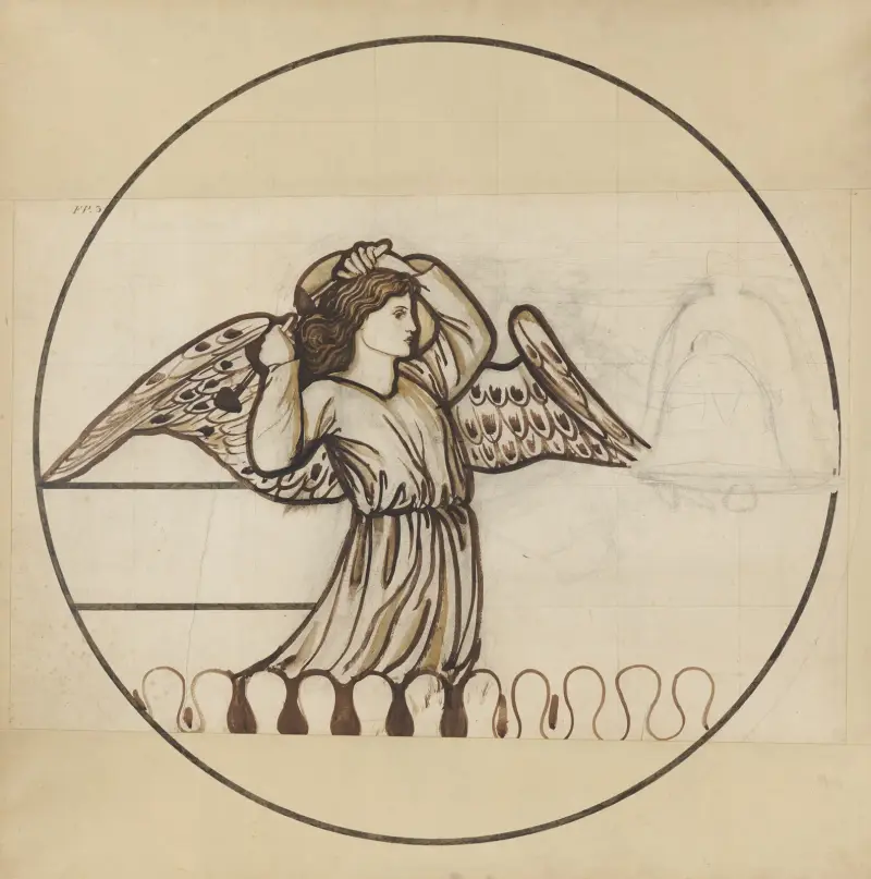 Angel Playing on Bells – nr 6 av Sir Edward Coley Burne-Jones