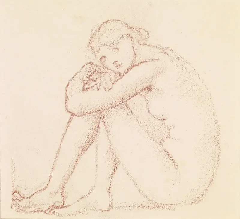 Weiblicher Akt – Studie – Nr. 1 von Sir Edward Coley Burne-Jones