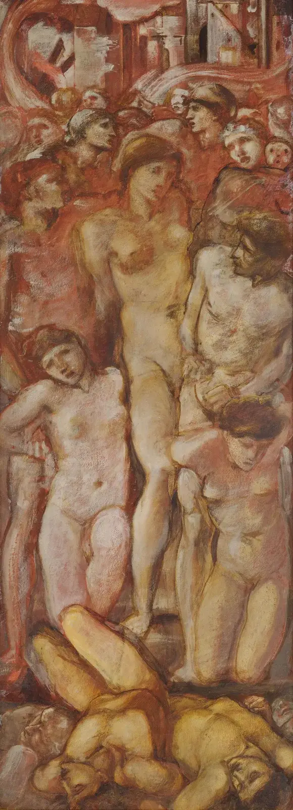 Helena gefangen im brennenden Troja von Sir Edward Coley Burne-Jones