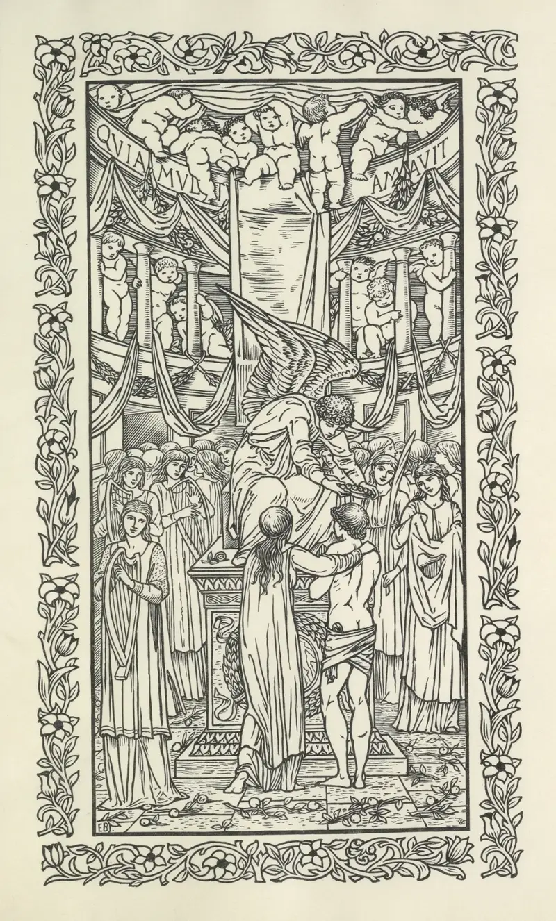 Love is enough, or, The freeing of Pharamond; a morality, 1898 – nr 2 av Sir Edward Coley Burne-Jones