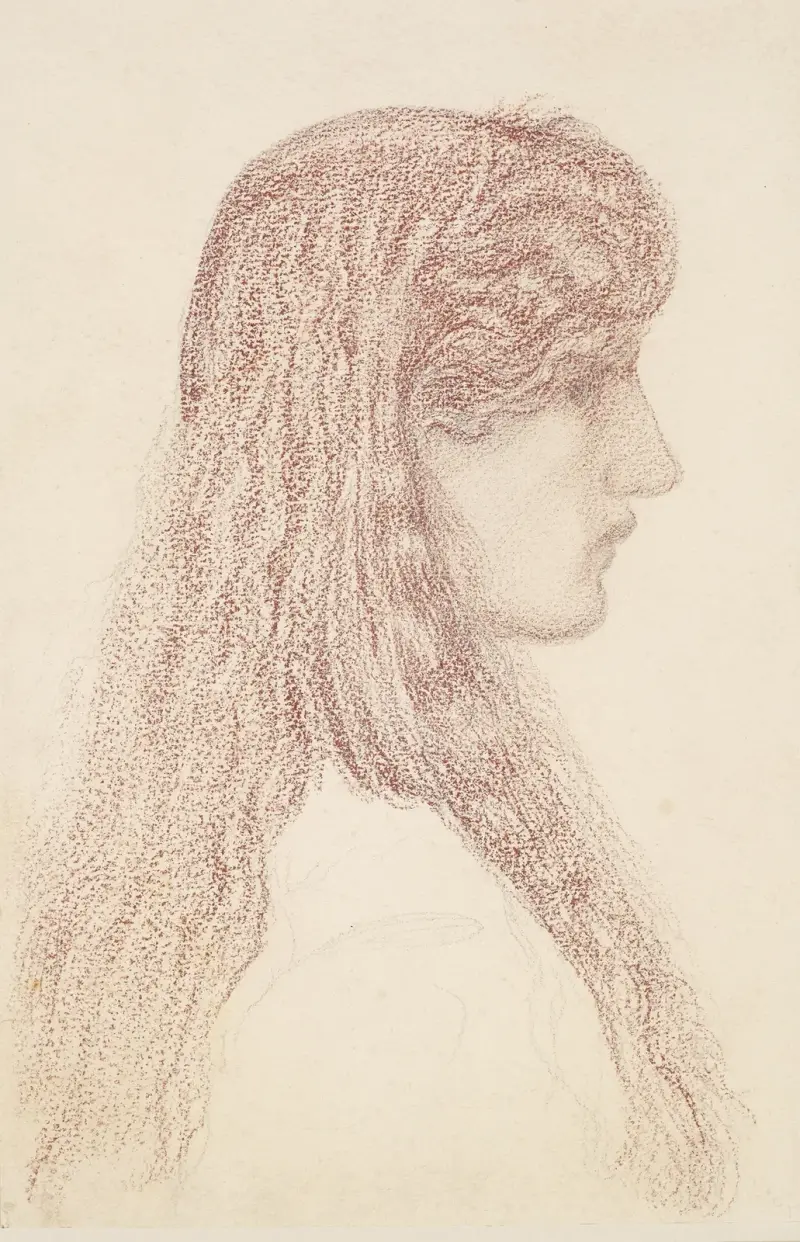 Maria Zambaco – Profilstudie von Sir Edward Coley Burne-Jones