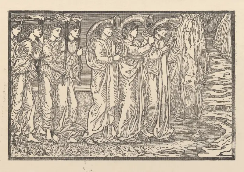Procesja do skały I, Sir Edward Coley Burne-Jones