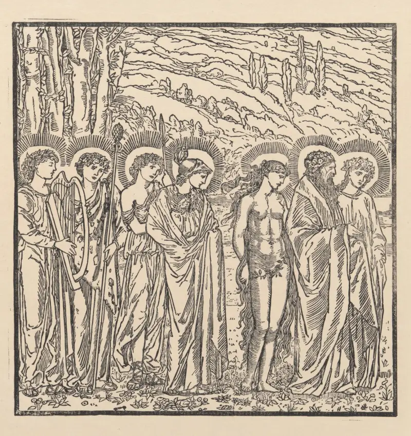 Psyche von Olympos aufgenommen II von Sir Edward Coley Burne-Jones