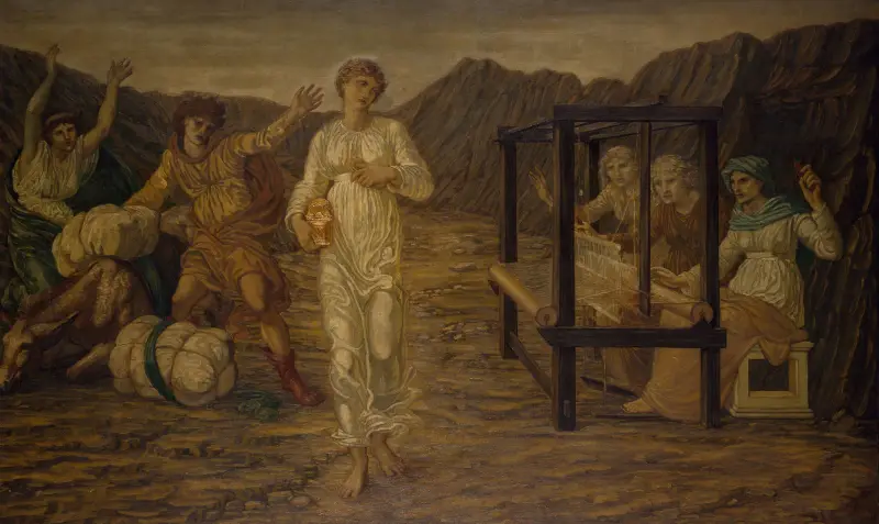 Psyche zleca zadanie Wenus, Sir Edward Coley Burne-Jones