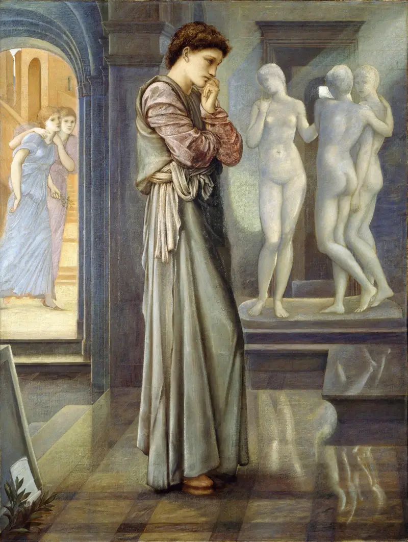 Pygmalion And The Image – The Heart Desires av Sir Edward Coley Burne-Jones