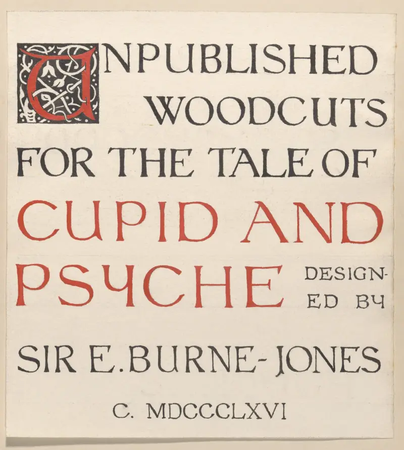 Tale of Cupid and Psyche – Title page av Sir Edward Coley Burne-Jones