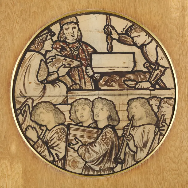 The Building of the Temple av Sir Edward Coley Burne-Jones