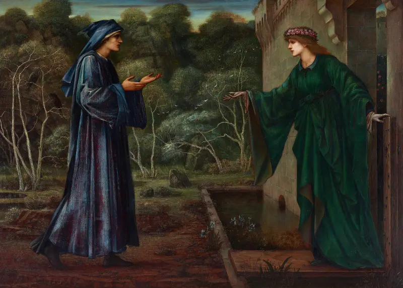 The Pilgrim At The Gate of Idleness av Sir Edward Coley Burne-Jones