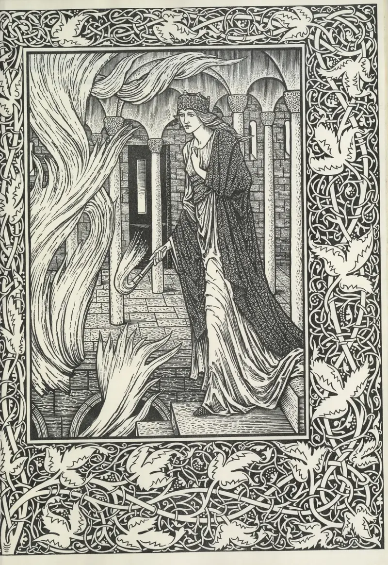 The story of Sigurd the Volsung and the fall of the Niblungs, 1898 – nr 1 av Sir Edward Coley Burne-Jones