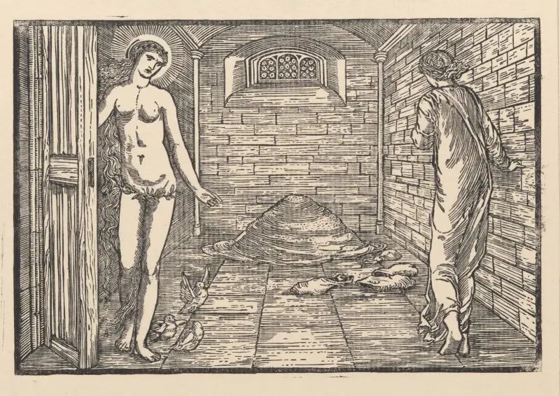 Rättegången om miljefröna av Sir Edward Coley Burne-Jones