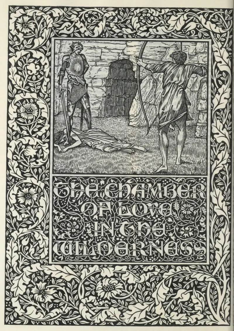 The well at the world’s end – The Chamber of love in the wilderness av Sir Edward Coley Burne-Jones