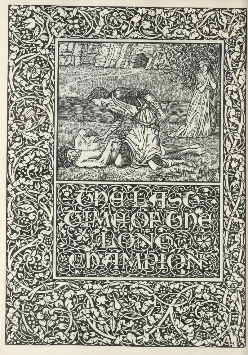 The well at the world’s end – The last time of the long champion av Sir Edward Coley Burne-Jones
