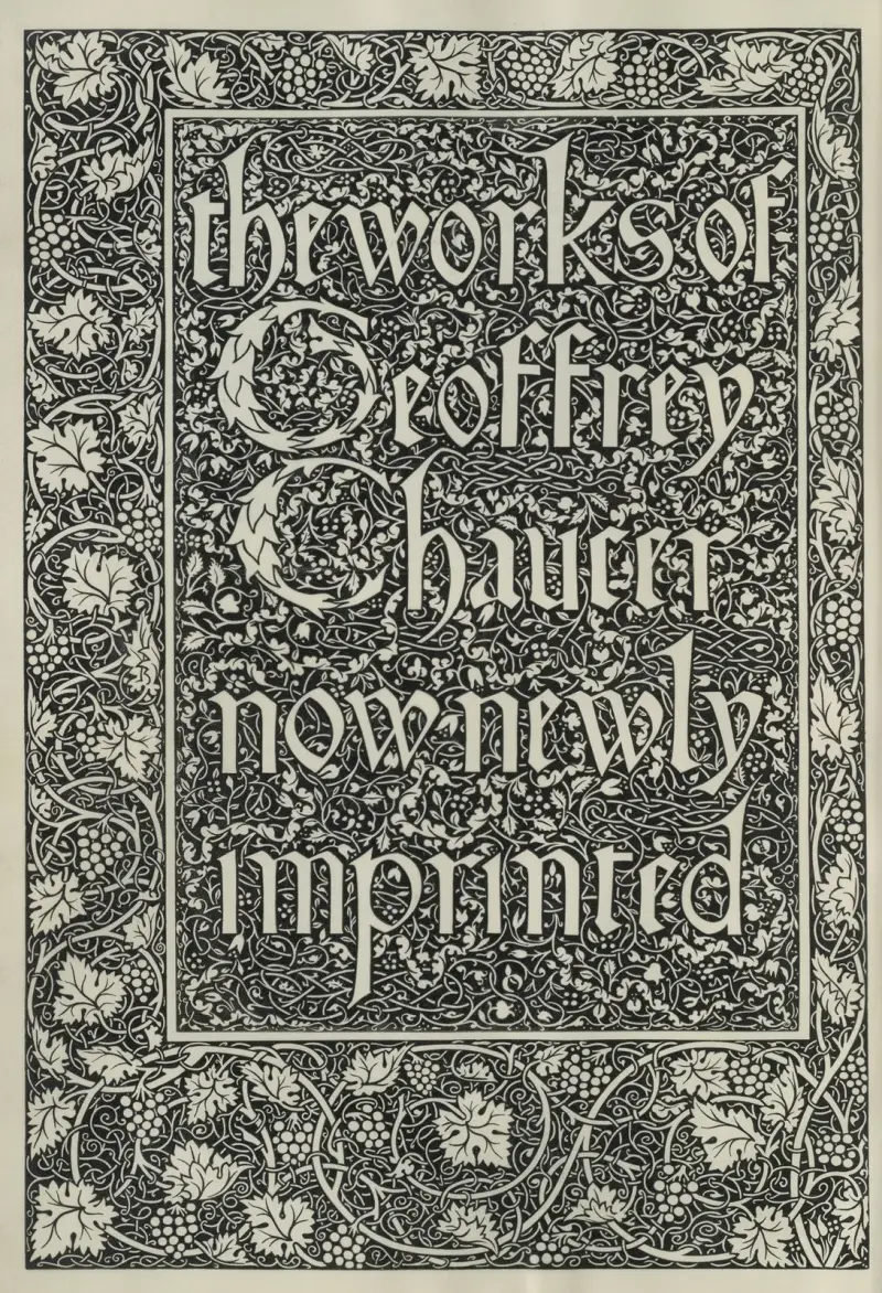 The works of Geoffrey Chaucer Pl.01 av Sir Edward Coley Burne-Jones