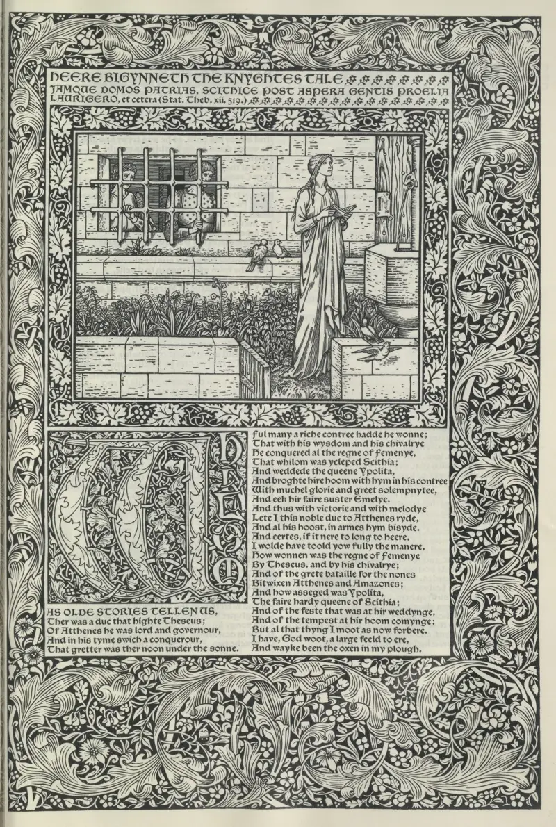 The works of Geoffrey Chaucer Pl.03 av Sir Edward Coley Burne-Jones