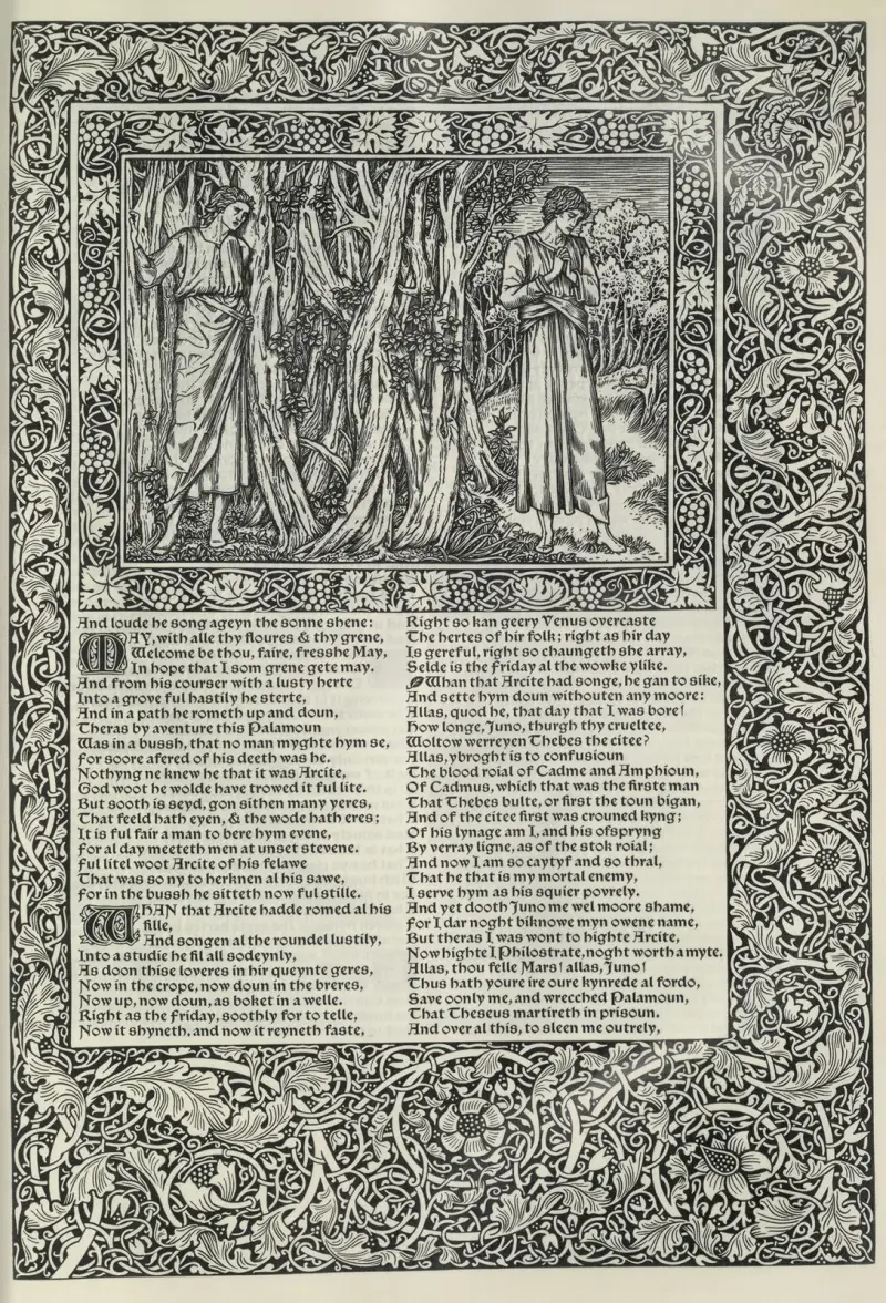 The works of Geoffrey Chaucer Pl.04 av Sir Edward Coley Burne-Jones