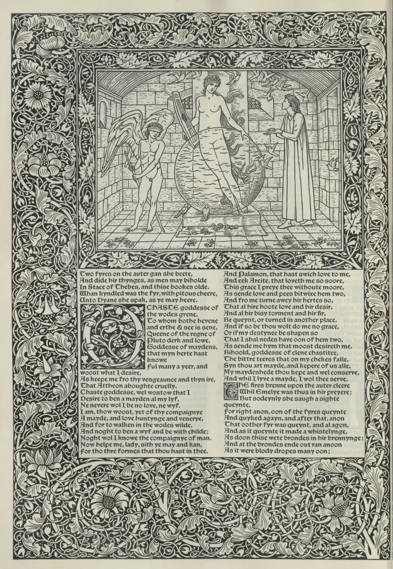 The works of Geoffrey Chaucer Pl.05 av Sir Edward Coley Burne-Jones