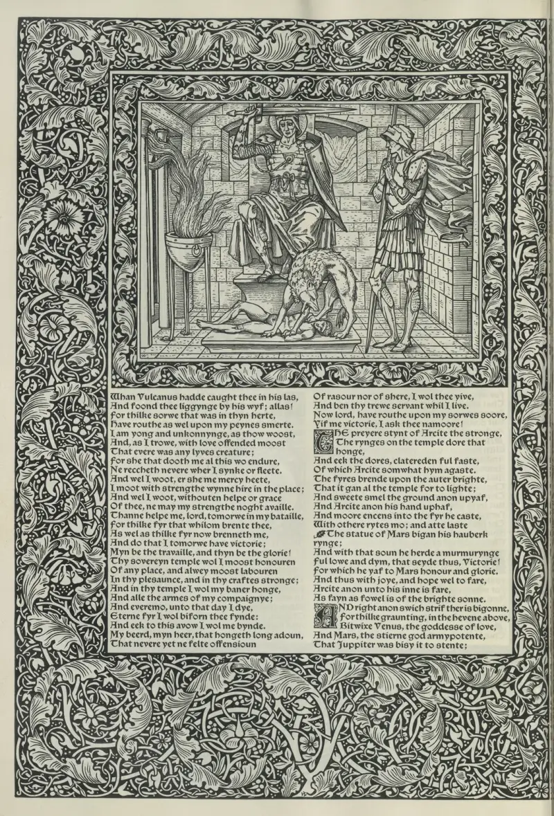The works of Geoffrey Chaucer Pl.07 av Sir Edward Coley Burne-Jones