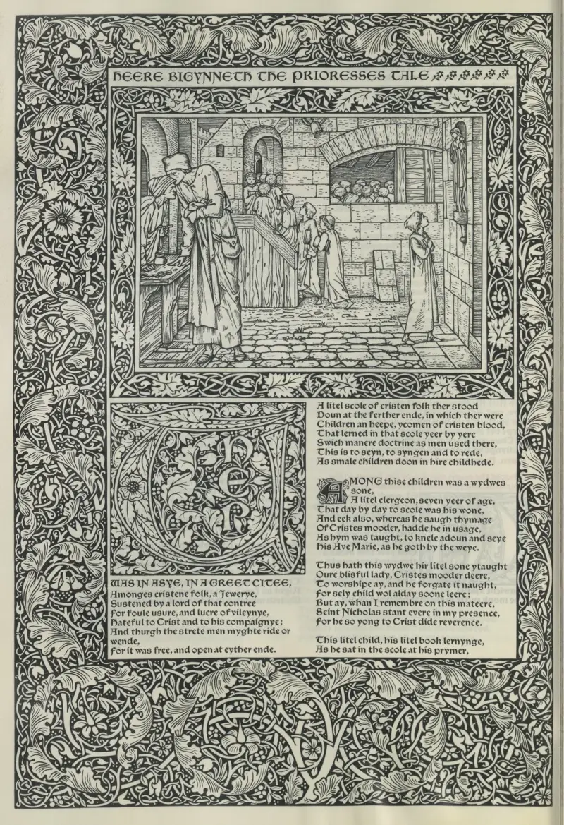The works of Geoffrey Chaucer Pl.10 av Sir Edward Coley Burne-Jones